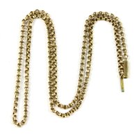 Lot 71 - An Italian 18ct gold fine trace link chain