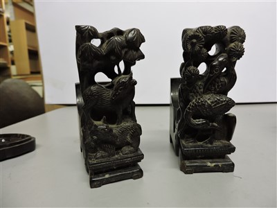 Lot 442 - A collection of Chinese wood stands