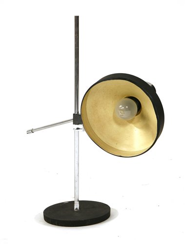 Lot 372 - A chrome table lamp