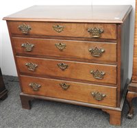 Lot 652 - A George III mahogany chest of drawers