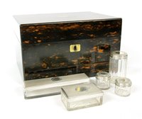 Lot 372 - A Victorian coromandel dressing box