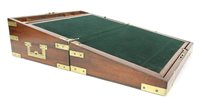 Lot 342 - A Victorian mahogany and brass bound writing slope
