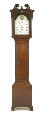 Lot 642 - A George III oak longcase clock