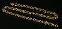 Lot 392 - A gold and diamond set necklace by Georg Jensen