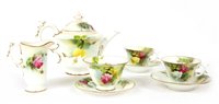 Lot 401 - A Royal Worcester tete-a-tete tea set