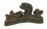 Lot 265 - A Chinese bamboo carving