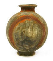 Lot 13 - A Chinese earthenware cocoon jar