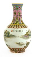 Lot 482 - A Chinese famille rose vase