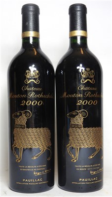 Lot 291 - Château Mouton Rothschild, Pauillac, 1st growth, 2000, two bottles