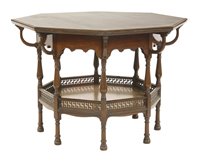 Lot 270A - An octagonal mahogany centre table
