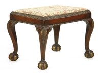 Lot 345 - A George II-style mahogany stool