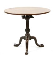 Lot 820 - A George III mahogany tilt top table