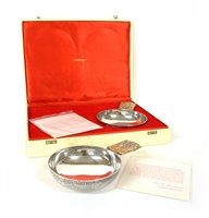 Lot 194 - A pair of silver York Minster commemorative bowls