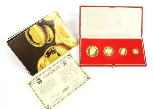 Lot 139 - Medallions, South Africa, a 1983 Burgerspond Proof Bullion Medallion set