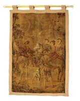 Lot 550 - A 19th century wall hanging tapestry