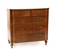 Lot 534 - A William IV Mahogany chest of drawers