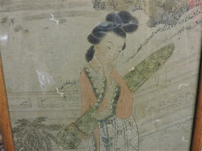 Lot 289 - A Chinese gouache picture