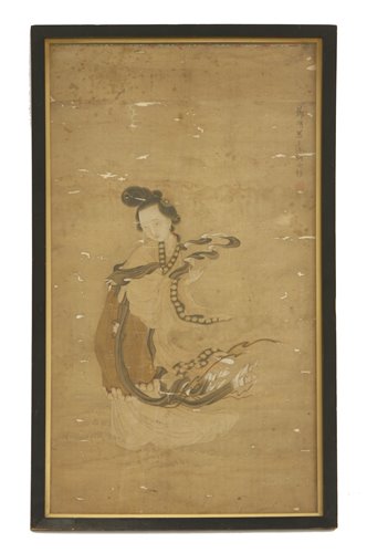 Lot 290 - A Chinese gouache picture