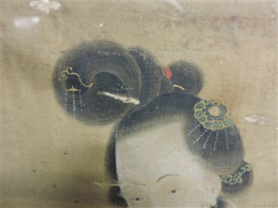 Lot 290 - A Chinese gouache picture