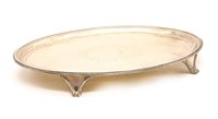 Lot 192 - A George III silver oval tray, by Elizabeth...
