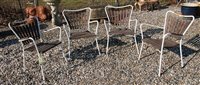 Lot 1054 - Four 1950's garden chairs