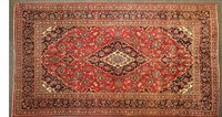 Lot 524 - A 20th century Mashad rug, the central...