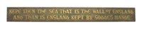 Lot 582 - A cast brass sign