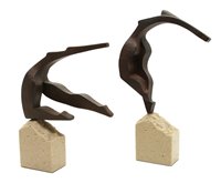 Lot 399 - Toni Capo, limited edition bronzed resin sculptures