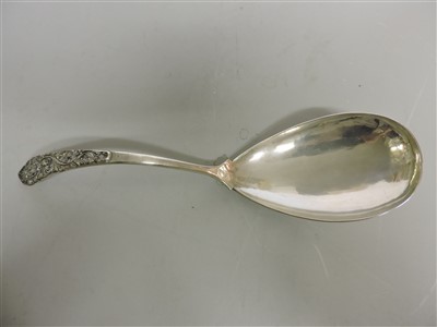 Lot 5 - A Thai silver bowl and a ladle