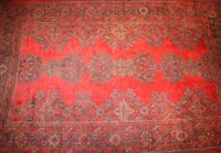 Lot 774a - A red Turkey carpet