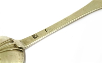 Lot 112 - A William and Mary silver trefid spoon