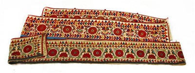 Lot 756 - Two possibly Uzbek fabric tent hangings