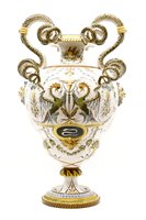 Lot 349 - A Richard Ginori pottery vase