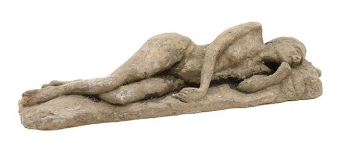 Lot 375 - A composite figure of a reclining nude, 55cm long