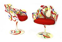 Lot 430 - A pair of tulip chairs