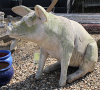 Lot 503 - A composition pig