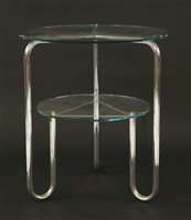 Lot 193 - A chrome side table