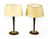 Lot 387 - A pair of French table lamps