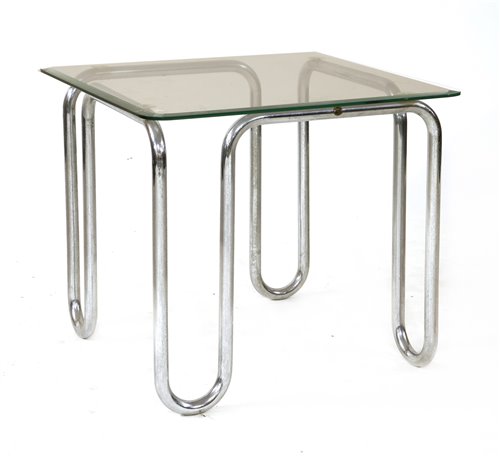 Lot 195 - A chrome side table