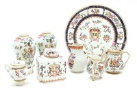 Lot 503 - A collection of Samson "Chinese Export" wares with  floral decoration painted armorials