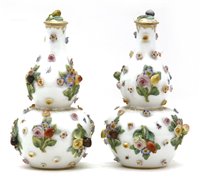 Lot 414 - A pair of 19th Century Meissen double