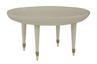 Lot 449 - A white lacquered coffee table