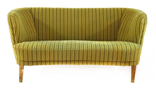 Lot 189 - A Danish banana settee