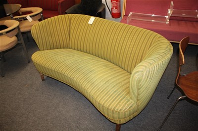 Lot 189 - A Danish banana settee