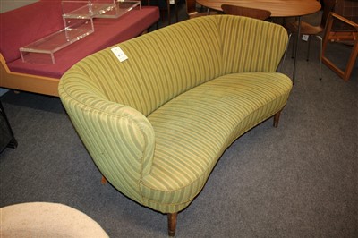 Lot 189 - A Danish banana settee