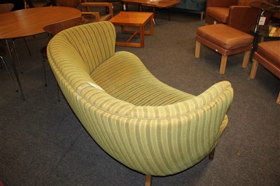 Lot 189 - A Danish banana settee