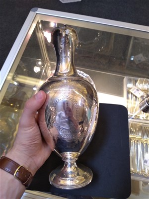 Lot 74 - A Victorian silver wine jug