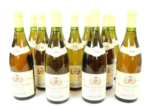 Lot 281 - Meursault-Poruzot 1ere Cru, Jobard, 1998, eleven bottles (boxed)
