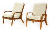 Lot 486 - A pair of lounge chairs