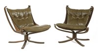 Lot 487 - A pair of Falcon chairs